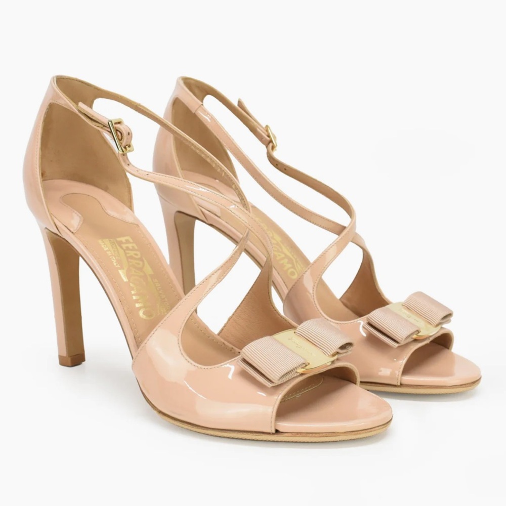 Salvatore Ferragamo Gabrielle Patent Leather Heels